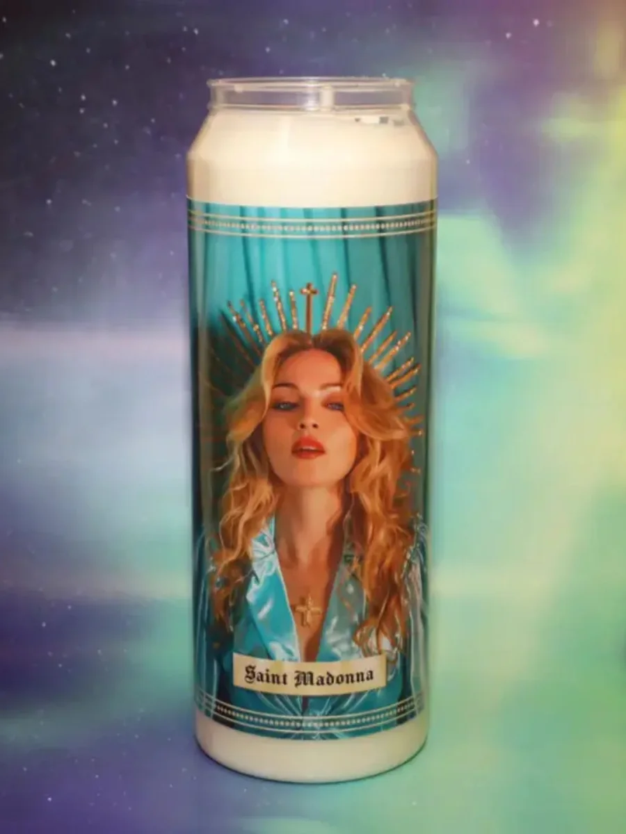 CANDELA RELIGIOSA CON MADONNA