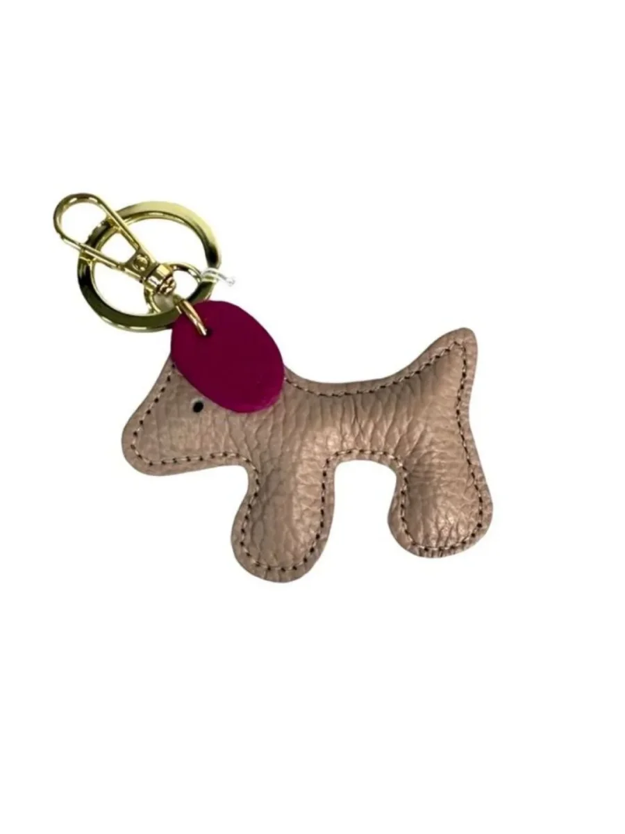 CANE PORTACHIAVI IN PELLE CIPRIA 19635 - immagine 2