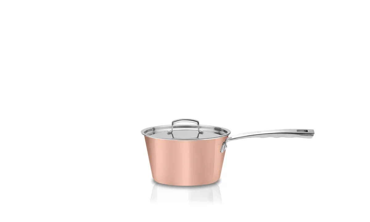 Casseruola un manico con coperchio inox