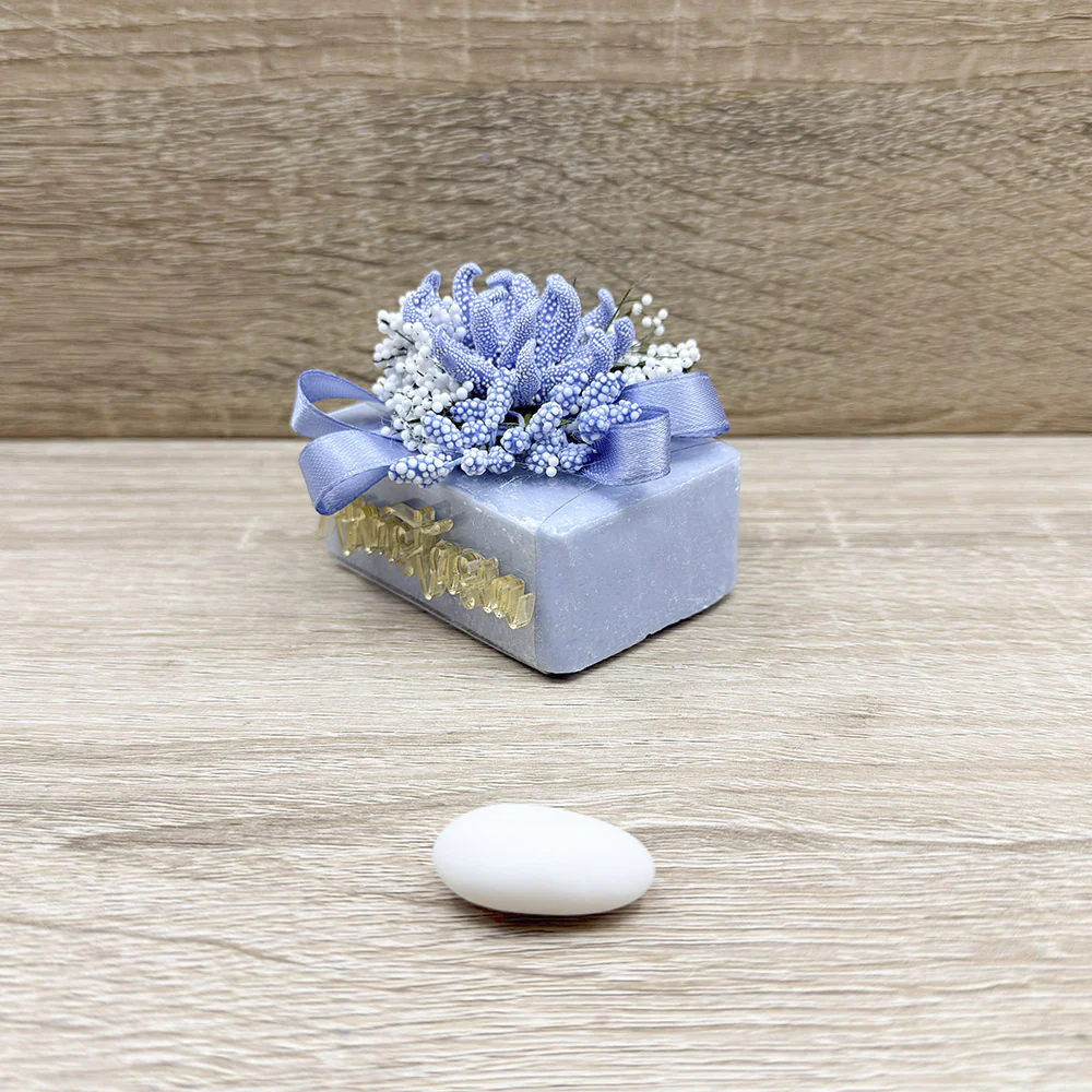Sapone Profumato con Nome Personalizzato e Anemone - immagine 3