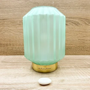 Lampada Piccola Plissettata Azzurra Claraluna