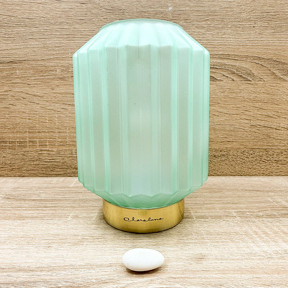 Lampada Piccola Plissettata Azzurra Claraluna