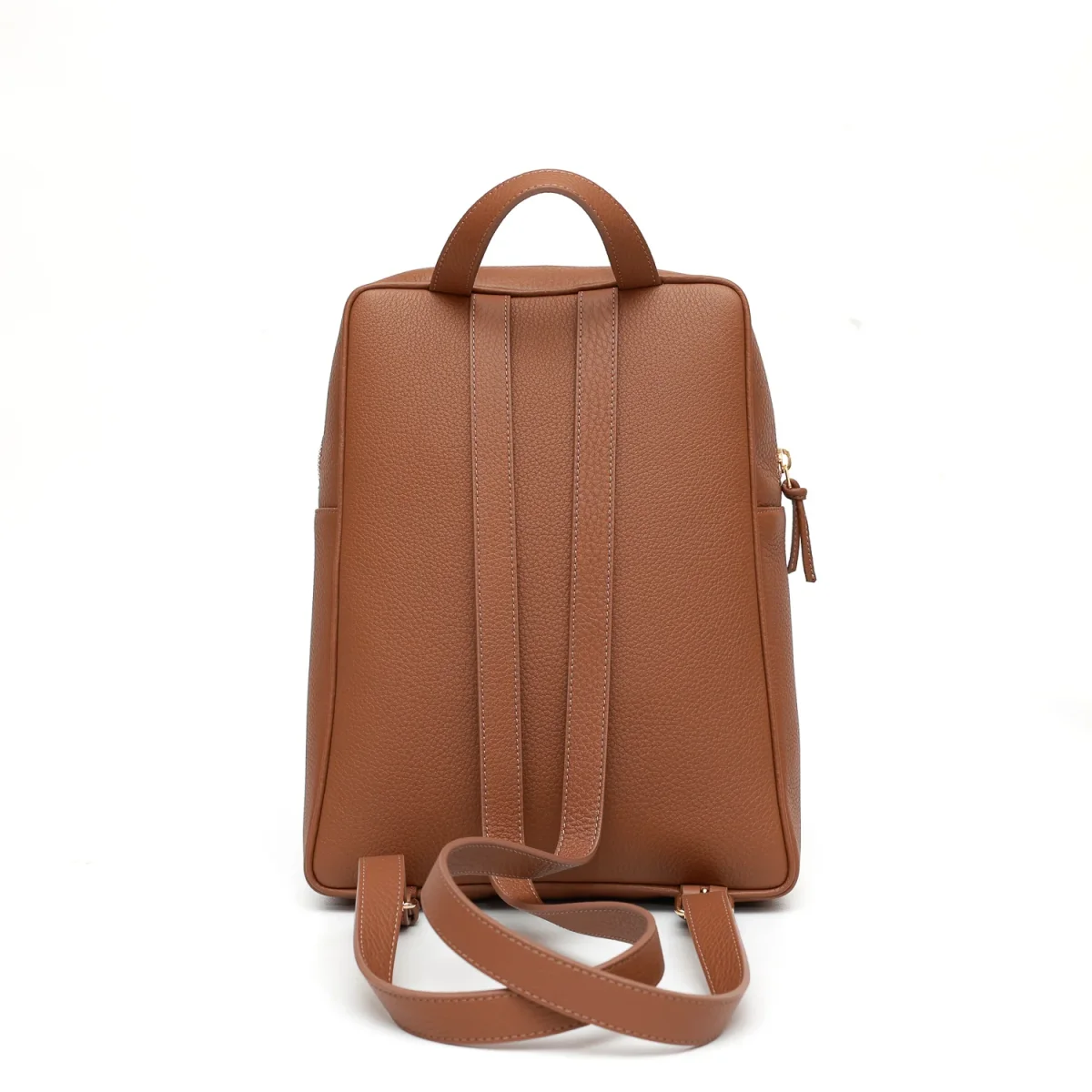 Zaino in pelle tortora - immagine 4