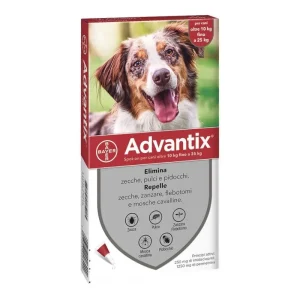 ADVANTIX CANI 10 – 25 KG  6 PIP.