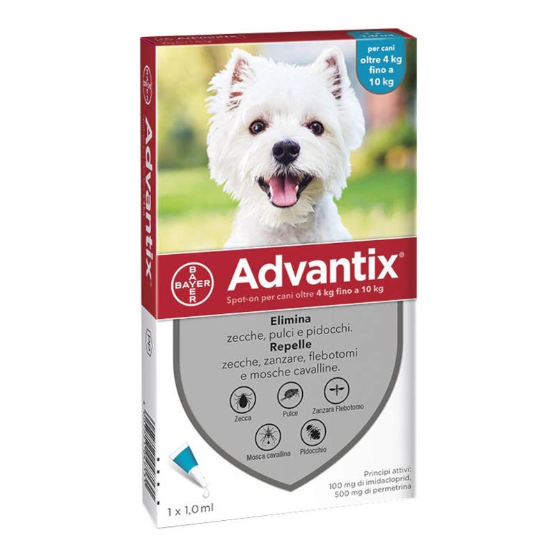 ADVANTIX CANI 4 – 10 KG  1 pipetta